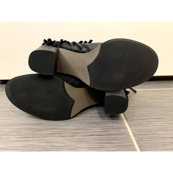 Azura European Luxury Bernat Suede Fringe Western Booties Size EU 37 / US 6.5-7 - Picture 8 of 9